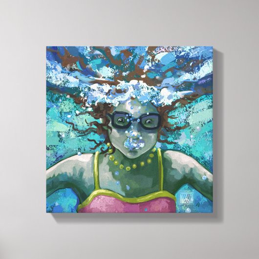 Onder water canvas afdruk (Voorkant)