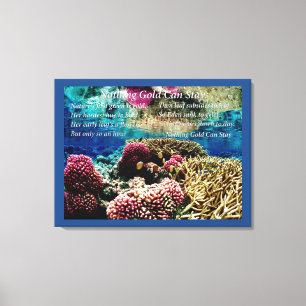 Onder water canvas afdruk