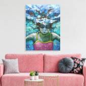 Onder water canvas afdruk (Insitu (Woonkamer))