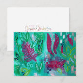 Onder Water dank u / notitiekaart (Voorkant / Achterkant)