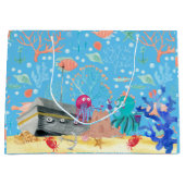 Onder water Deep Jelly Fish Octopus Sand Castle Groot Cadeauzakje (Voorkant)