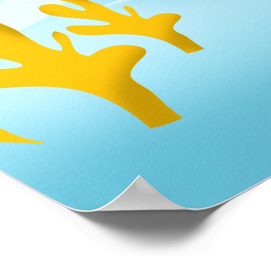 ONDER WATER ENORM 91 x 61 CM KUNSTDRUK Poster (Hoek)