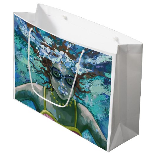 Onder water large cadeautasje (Voorkant Gekanteld)