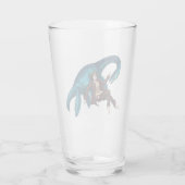 Onder water met een Plesiosaurus Glas (Achterkant)
