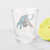 Onder water met een Plesiosaurus Shot Glas (Achterkant)