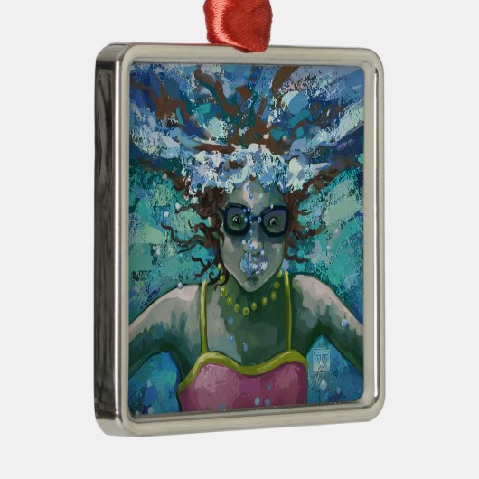 Onder water metalen ornament (Rechts)