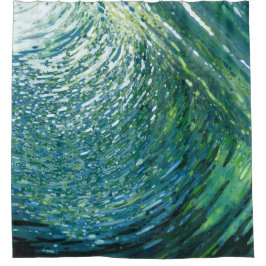 Onder water Movement Nautical Wave Shower Curtain Douchegordijn