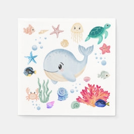 Onder water schattig servet