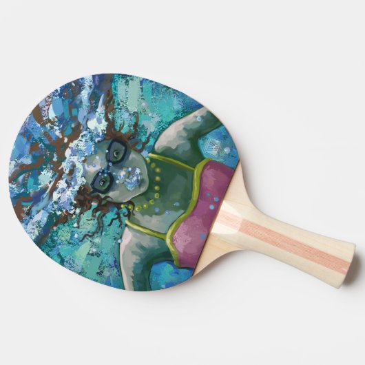 Onder water tafeltennisbatje (Zijkant)