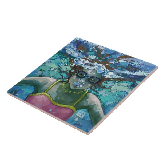 Onder water tegeltje (Zijkant)