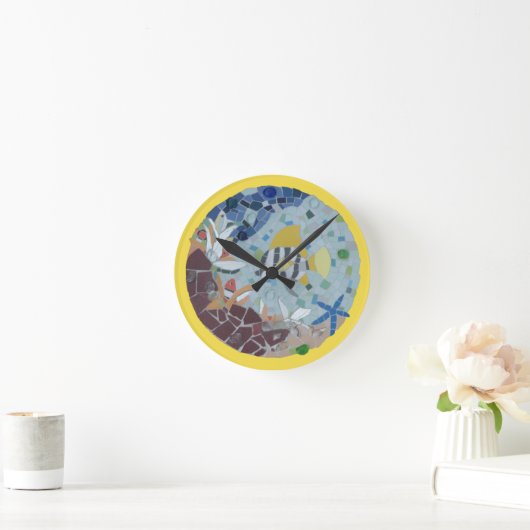 Onder water Wereld Moonfish Mozaïek Wandklok (Huis)