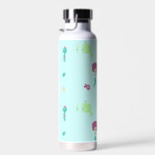 Onder water wezens patroon blauw waterfles (Rechts)