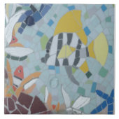 Onder water World Moonfish Mosaic Ceramic Tile Tegeltje (Voorkant)
