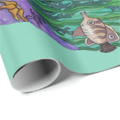 Onder WaterHorse Cadeaupapier (Rol Hoek)