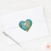 Onder WaterHorse Hart Sticker (Envelop)
