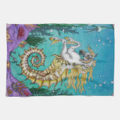 Onder WaterHorse Theedoek (Horizontaal)