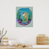 Onder Waterpaard Poster (Keuken)