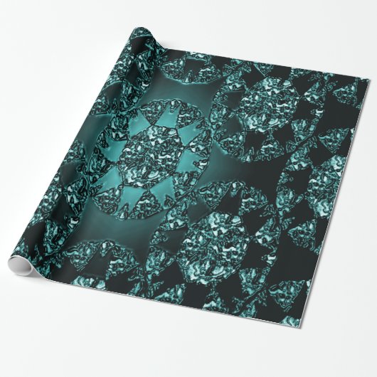 Onder waterwezens... cadeaupapier (Uitgerold)