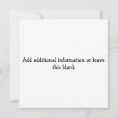 Onder Zee Beach Multi-purpose Invitation Kaart (Achterkant)