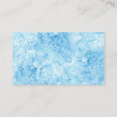 Onder Zee Blue Gold Summer Wedding Reception E Informatiekaartje (Achterkant)