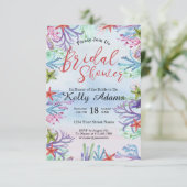 Onder Zee Bridal Shower Invitation Kaart (Staand voorkant)