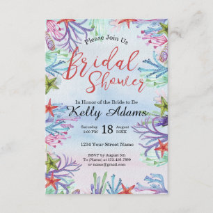 Onder Zee Bridal Shower Invitation Kaart