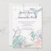 Onder Zee Bridal Shower Invitation Kaart (Voorkant)
