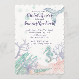 Onder Zee Bridal Shower Invitation Kaart