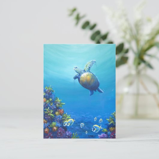 Onder Zee Briefkaart (Staand voorkant)