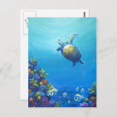 Onder Zee Briefkaart (Voorkant / Achterkant)