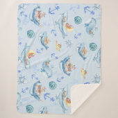 Onder Zee Creaters & Marine Life Sherpa Deken (Voorkant)