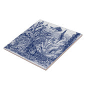 Onder Zee Dark Blue Ocean Scene Lobster Mural PC#4 Tegeltje (Zijkant)