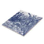 Onder Zee Dark Blue Ocean Scene Shrimp Mural PC#9 Tegeltje (Zijkant)