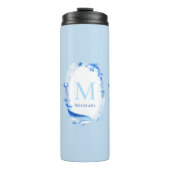 Onder Zee Dieren Nautisch Strandgeschenk gepersona Thermosbeker (Voorkant)