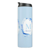 Onder Zee Dieren Nautisch Strandgeschenk gepersona Thermosbeker (Geroteerd rechts)