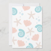 Onder Zee Foto Birthday Invitation Kaart (Achterkant)