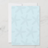 Onder Zee Foto Birthday Invitation Kaart (Achterkant)