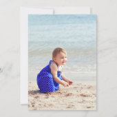 Onder Zee Foto eerste uitnodiging van de verjaarda (Achterkant)