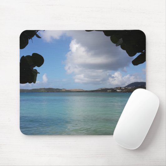 Onder Zee Grape met Turquoise Ocean Uitzicht Muismat (Met muis)