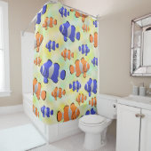 Onder Zee kleurrijke clownvis Douchegordijn (In situ)