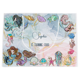 Onder zee Mermaids kinderen jarig Groot Cadeauzakje