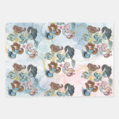 Onder zee Mermaids kinderen jarig Inpakpapier Vel (Voorkant 2)