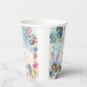 Onder zee Mermaids kinderen jarig Papieren Bekers (Rechts)