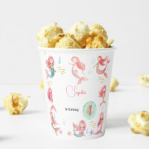 Onder zee Mermaids kinderen jarig