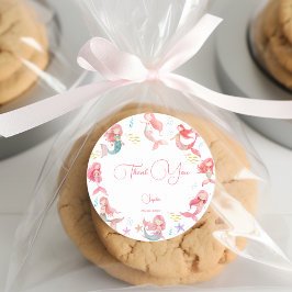 Onder zee Mermaids kinderen jarig Ronde Sticker