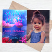 Onder zee met fotolandschap kaart