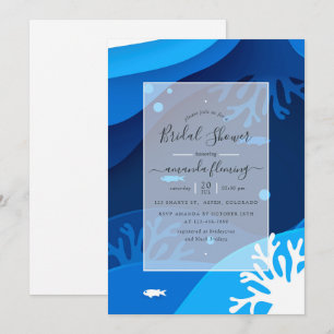 Onder Zee Nautical Bridal Shower Invitation Kaart