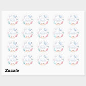 Onder Zee Nautische Babyborrel Ronde Sticker (Vel)