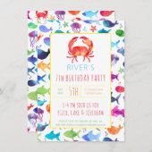 Onder Zee regenboogvisserij op de krab van de Birt (Voorkant / Achterkant)