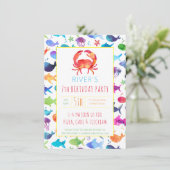 Onder Zee regenboogvisserij op de krab van de Birt (Staand voorkant)